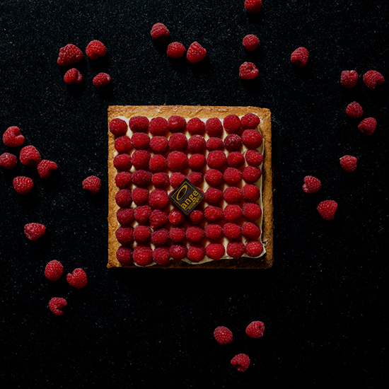 Tarte framboises fraiches*