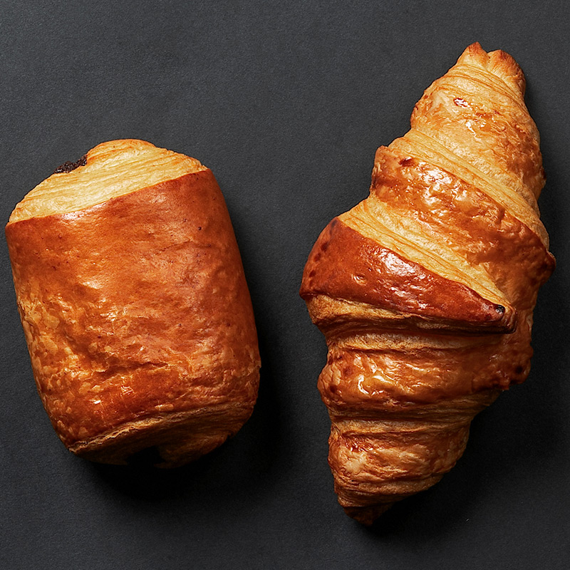 3 Croissants + 3 pains au chocs