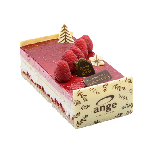 Bûche Framboises Chocolat blanc