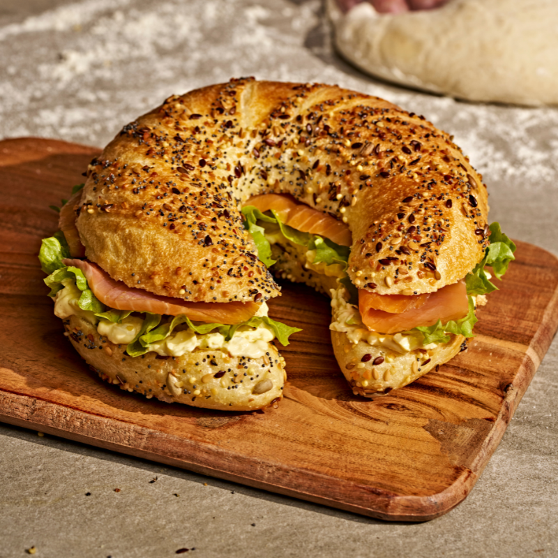 Le moelleux saumon oeuf mimosa