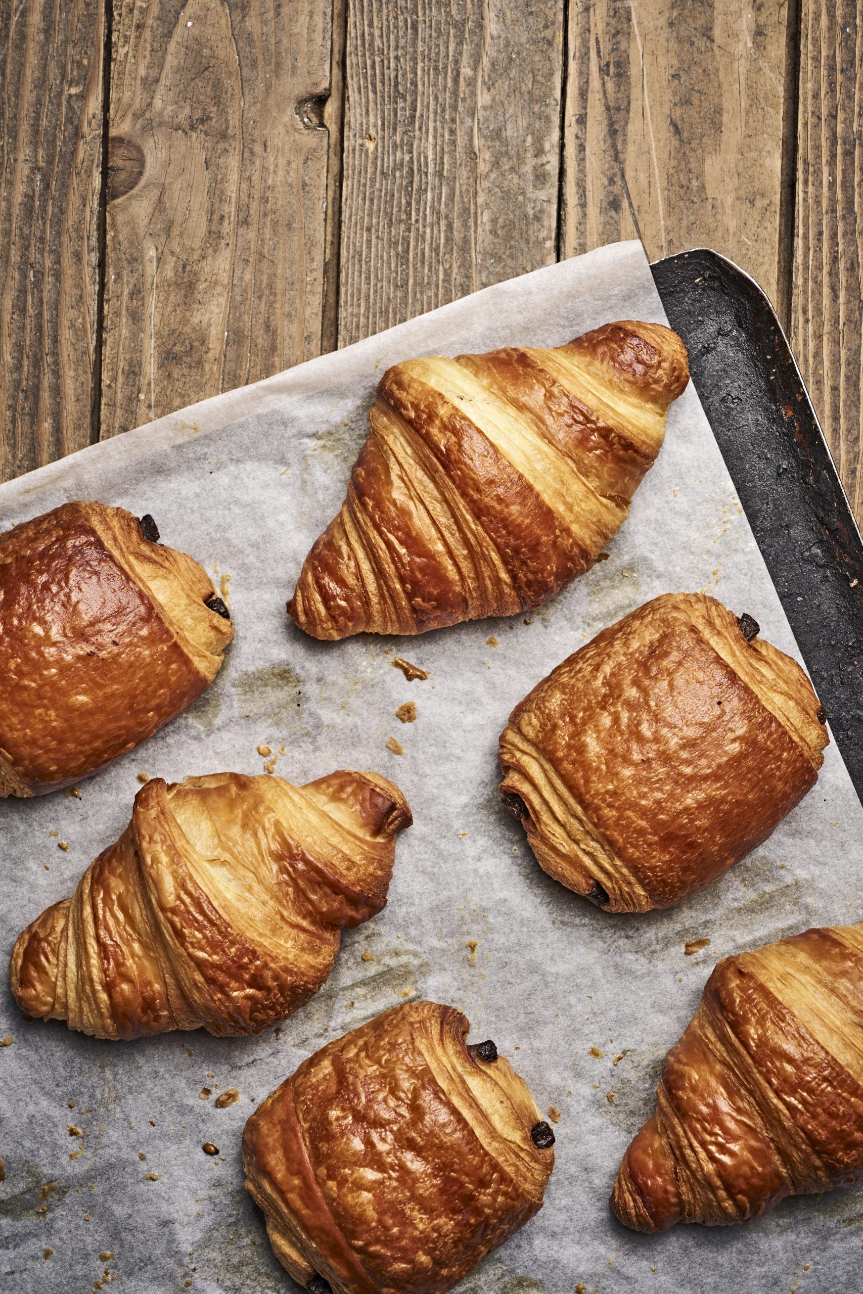 Croissants + Pains choc ou chocolatines