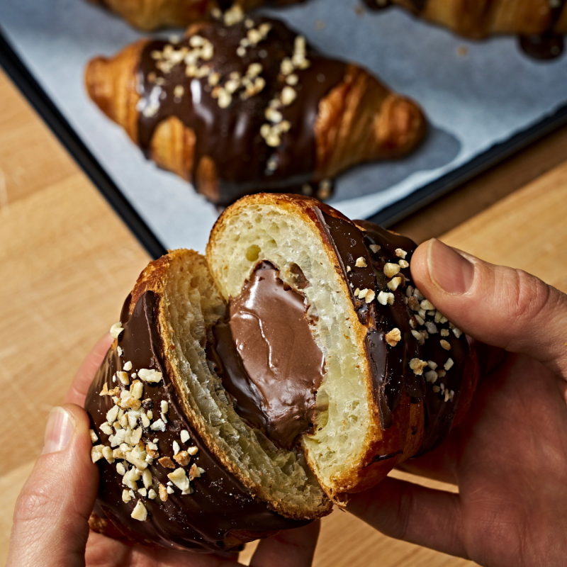 Le croissant fourré choco noisette